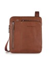 Piquadro - Borsello in pelle piatto nero Black Square