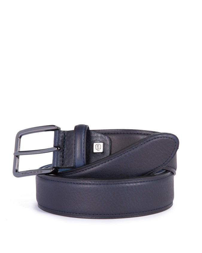 Piquadro - Cintura 35mm in pelle con fibbia ad ardiglione Black Square