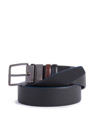 Piquadro - Cintura reversibile in pelle 35 mm Blue Square Special 2