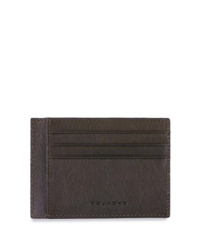 Piquadro - Bustina porta carte di credito in pelle Black Square