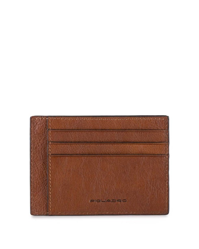 Piquadro - Bustina porta carte di credito in pelle Black Square