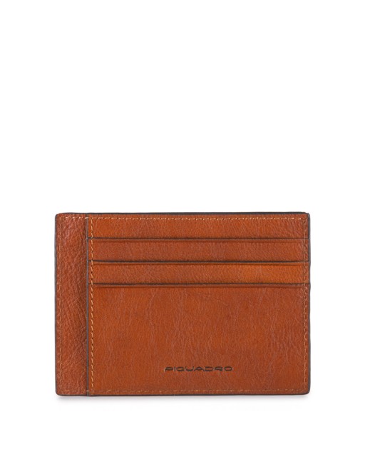 Piquadro - Bustina porta carte di credito in pelle Black Square