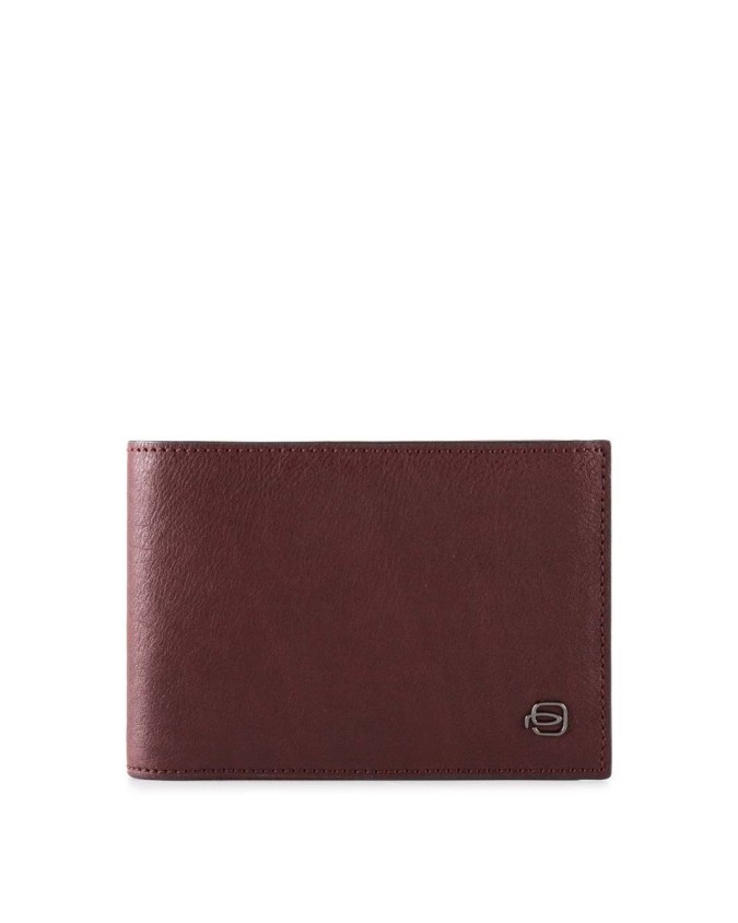 Piquadro - Portafoglio uomo con porta monete in pelle Black Square