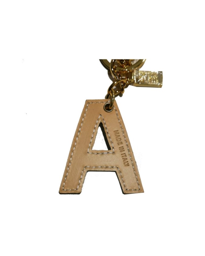 Alviero Martini Prima Classe - Portachiavi  a ciondolo Charm Lettera A Geo Classic White