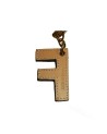 Alviero Martini Prima Classe - Portachiavi  a ciondolo Charm Lettera F Geo Classic White