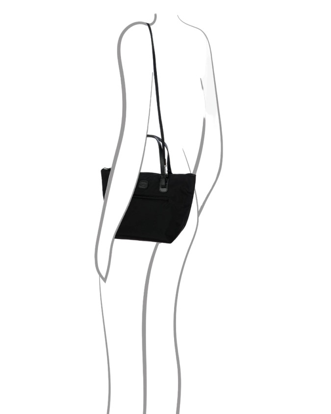  Bric's - Borsa Shopper Piccola in Nylon con Tasca Frontale