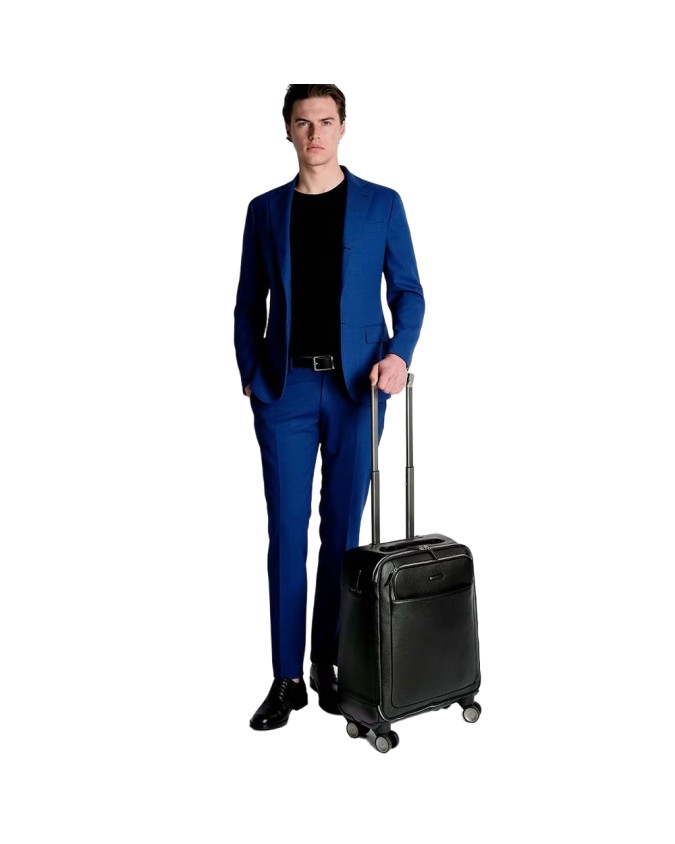 Piquadro - Trolley cabina slim a 4 ruote  porta pc 15,6'' e porta iPad Modus