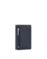 Piquadro - Porta carte di credito sliding system in metallo e pelle Modus