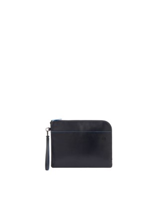 Piquadro - Pochette media in pelle zip around