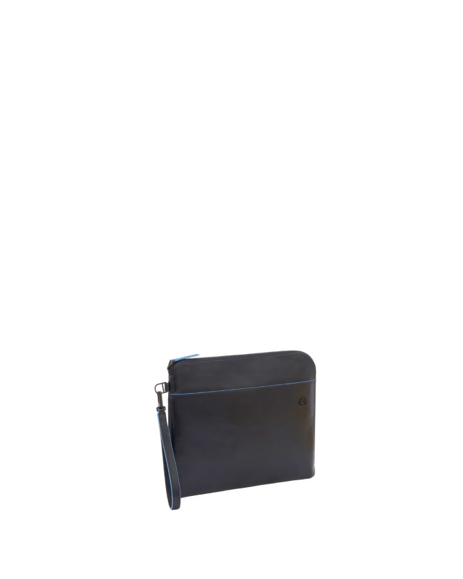 Piquadro - Pochette media in pelle zip around