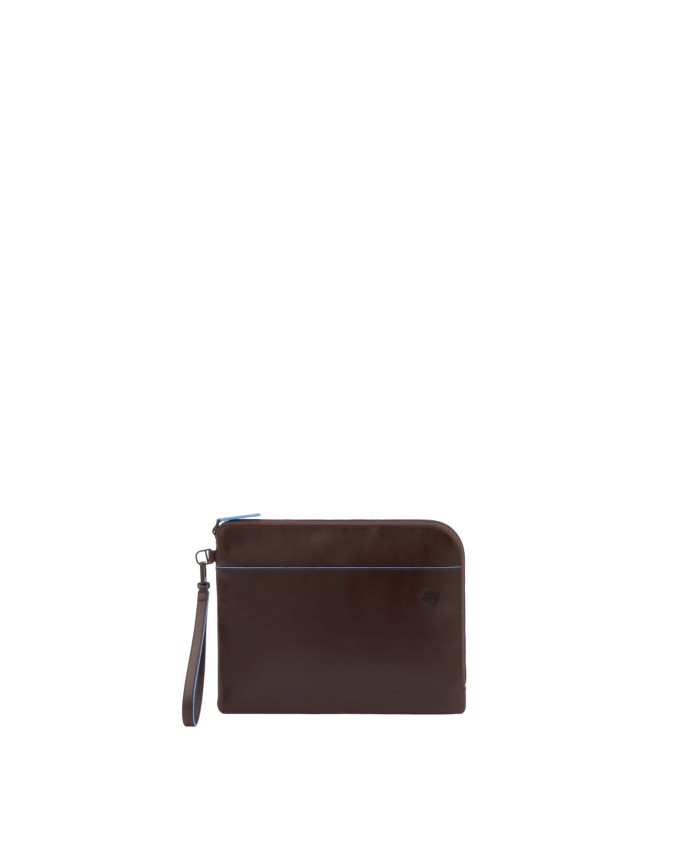 Piquadro - Pochette media in pelle zip around