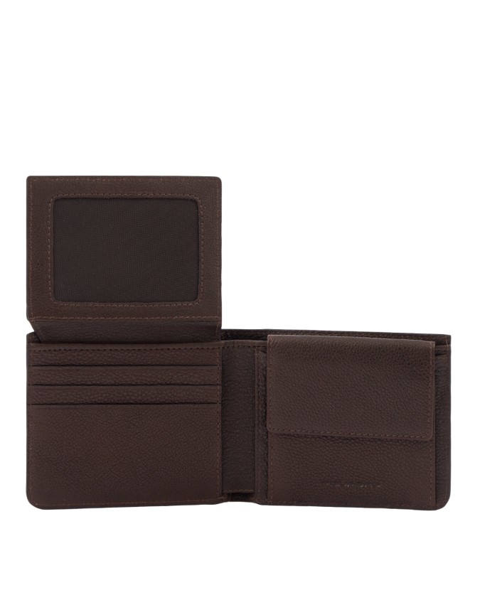 Piquadro - Portafoglio uomo in pelle con porta documenti e protezione RFID