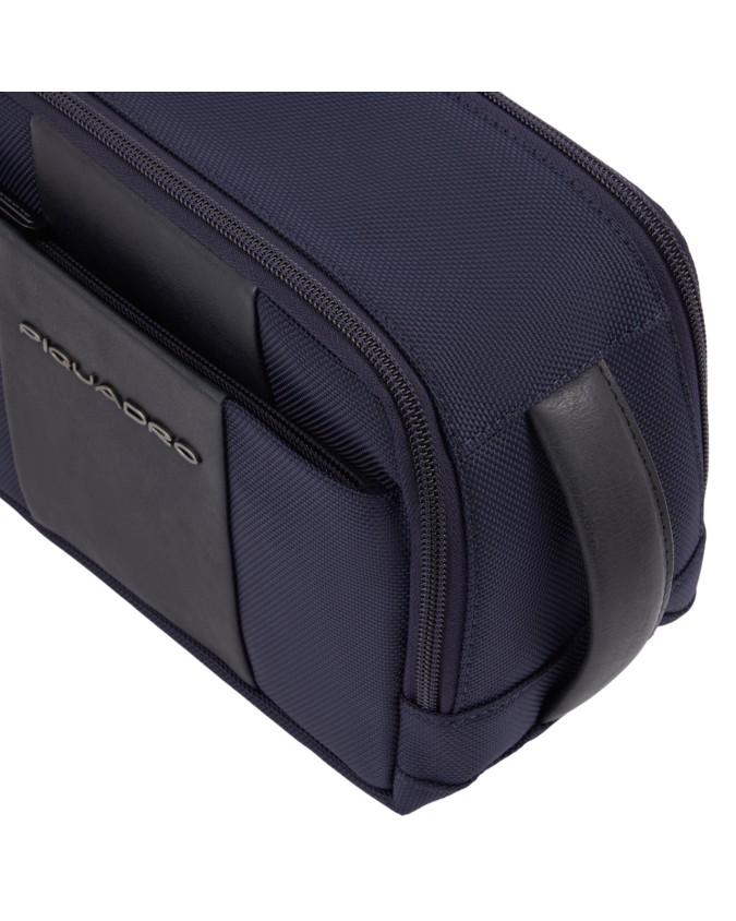 Piquadro - Nécessaire da viaggio in tessuto riciclato a due scomparti Brief 2