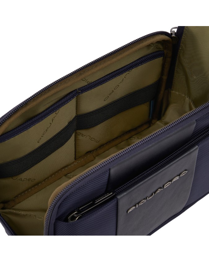 Piquadro - Nécessaire da viaggio in tessuto riciclato a due scomparti Brief 2