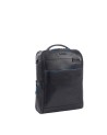 Piquadro - Zaino in pelle porta 15,6" e porta iPad® Blue Square