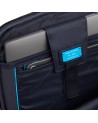 Piquadro - Zaino in pelle porta 15,6" e porta iPad® Blue Square