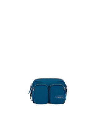 Piquadro - Borsa a tracolla in nylon riciclato con tasche esterne Ryan