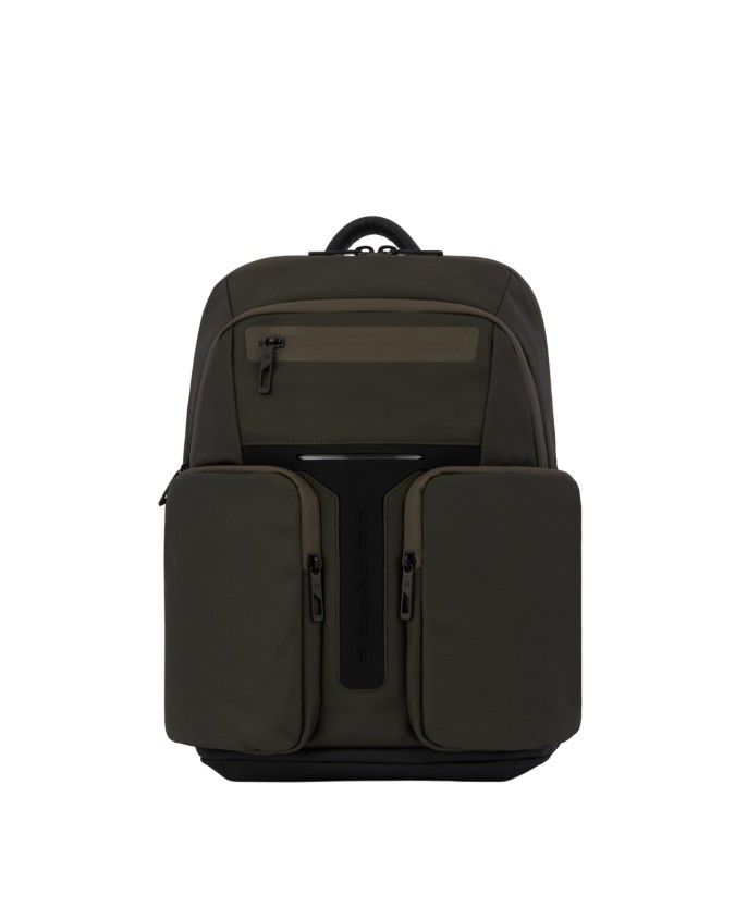  Piquadro - Zaino in nylon porta pc 14" con tasca impermeabile