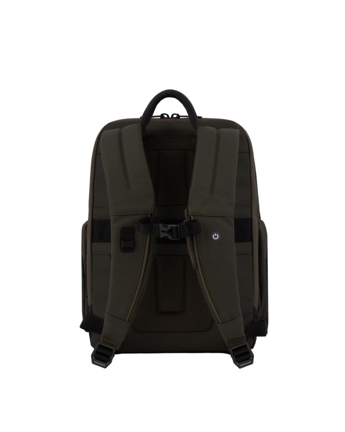  Piquadro - Zaino in nylon porta pc 14" con tasca impermeabile