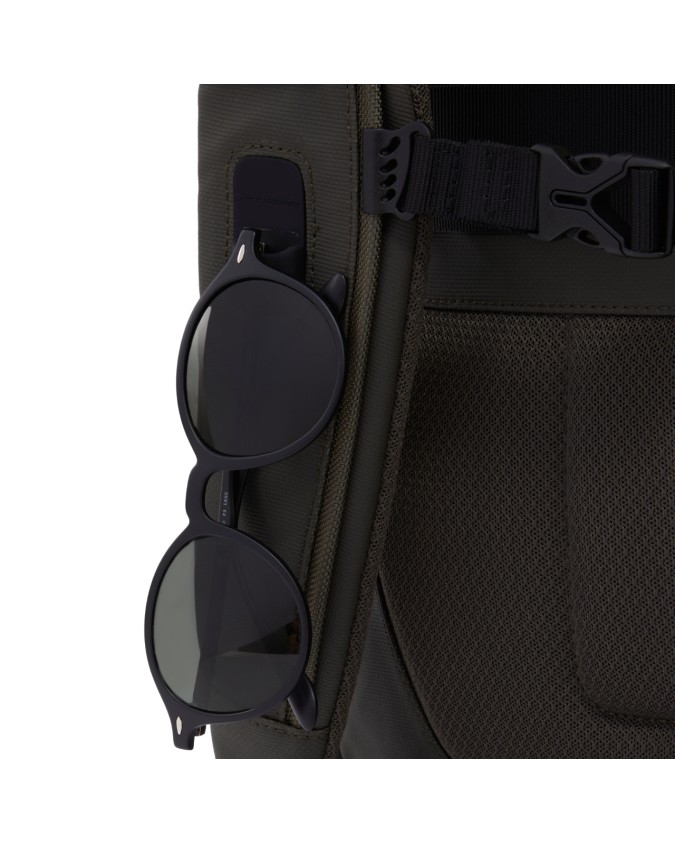  Piquadro - Zaino in nylon porta pc 14" con tasca impermeabile