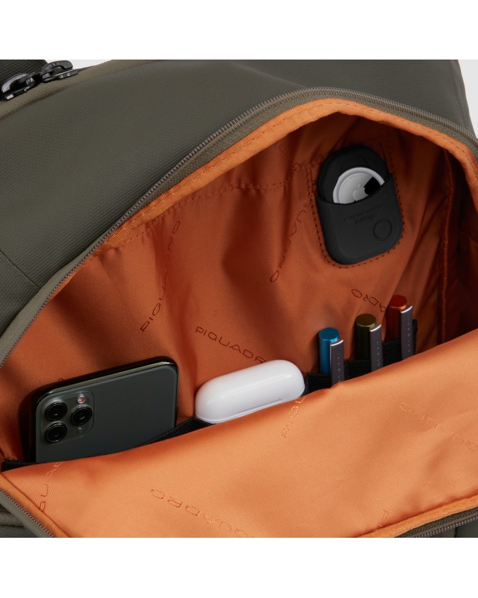 Piquadro - Zaino in nylon porta pc 14" con tasca impermeabile