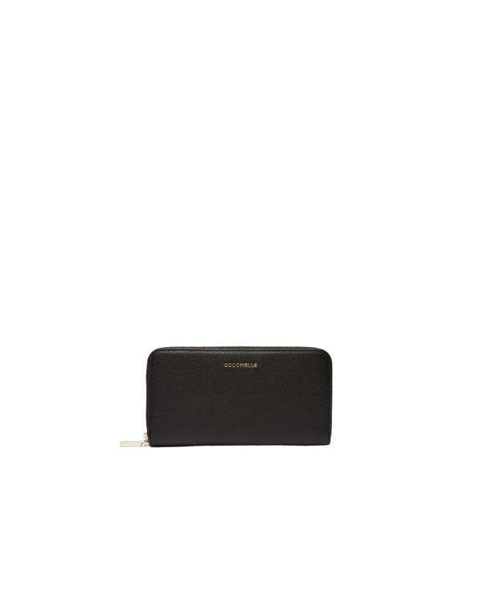 Coccinelle - Portafoglio in pelle zip around Metallic Soft