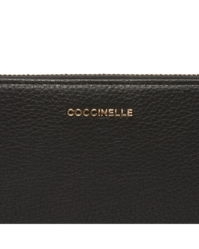Coccinelle - Portafoglio in pelle zip around Metallic Soft