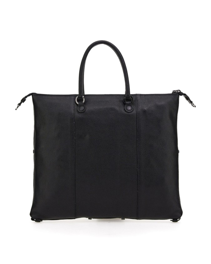 Gabs - Borsa Piatta G3 Plus Tg L in pelle Ruga Black