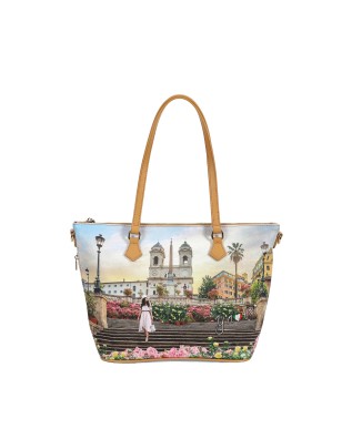 Ynot - Yesbag Printed Faux Leather Shoulder Tote 2