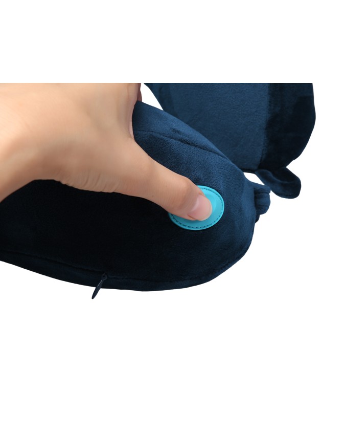 Travel Blue - Cuscino da viaggio massaggiante in memory foam