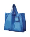 Travel Blue - Borsa con doppio manico pieghevole in poliestere