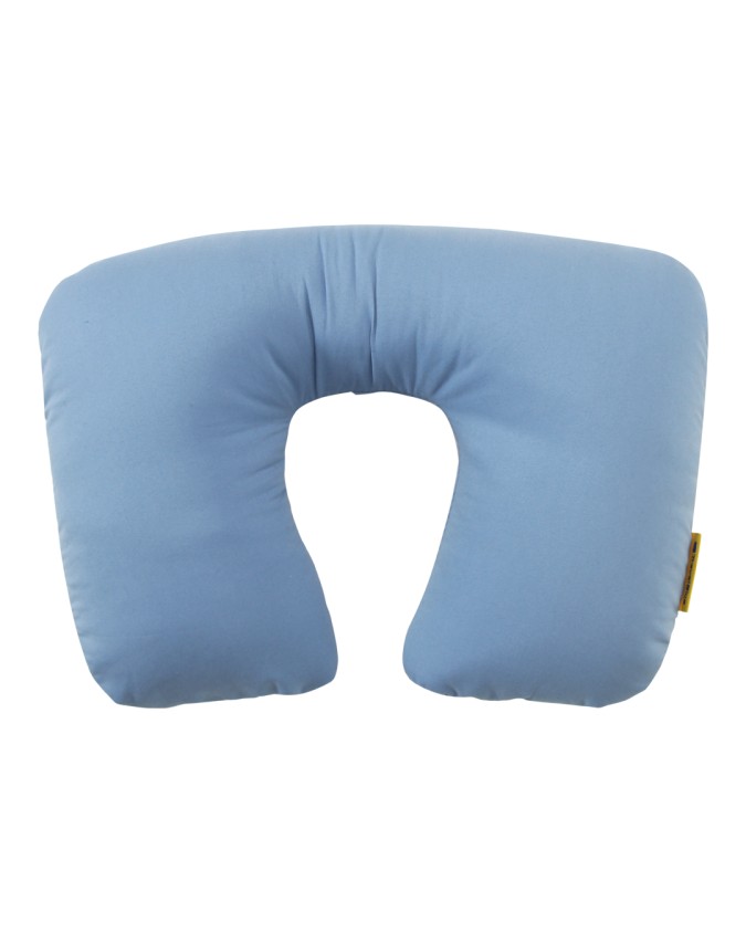 Travel Blue -  Cuscino gonfiabile da viaggio in cotone