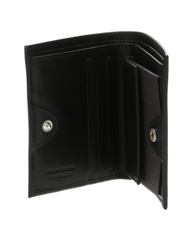 Momo Design - Portafoglio uomo in pelle verticale con tasca porta monete
