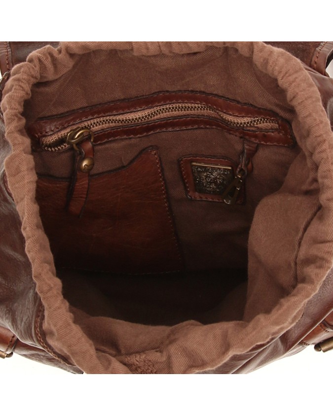 Campomaggi - Zaino in pelle con patta e due tasche Londra
