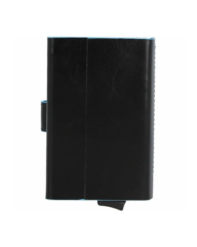 Piquadro - Compact wallet doppio con sliding system Blue Square