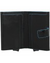 Piquadro - Compact wallet doppio con sliding system Blue Square