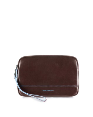 Piquadro - Pochette da polso in pelle uomo Blu Square 2