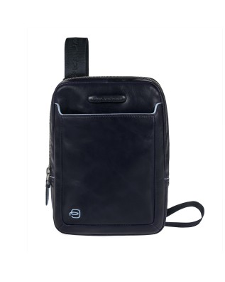 Piquadro - Borsello piccolo in pelle Blue Square