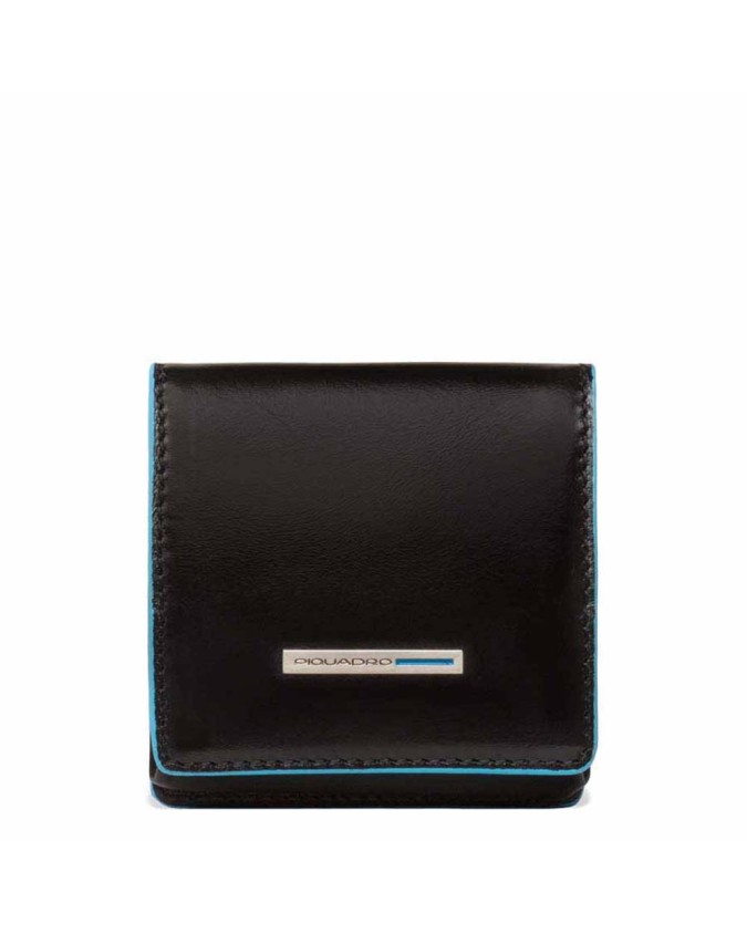 Piquadro - Porta monete in pelle Blue Square