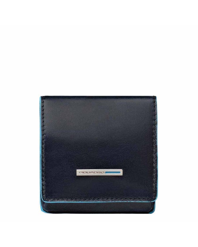Piquadro - Porta monete in pelle Blue Square