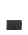 Piquadro - Porta carte di credito in pelle e metallo con protezione anti-frode RFID