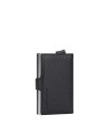 Piquadro - Porta carte di credito in pelle e metallo con protezione anti-frode RFID