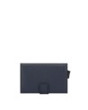 Piquadro - Porta carte di credito in pelle e metallo con protezione anti-frode RFID