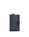Piquadro - Porta carte di credito in pelle e metallo con protezione anti-frode RFID