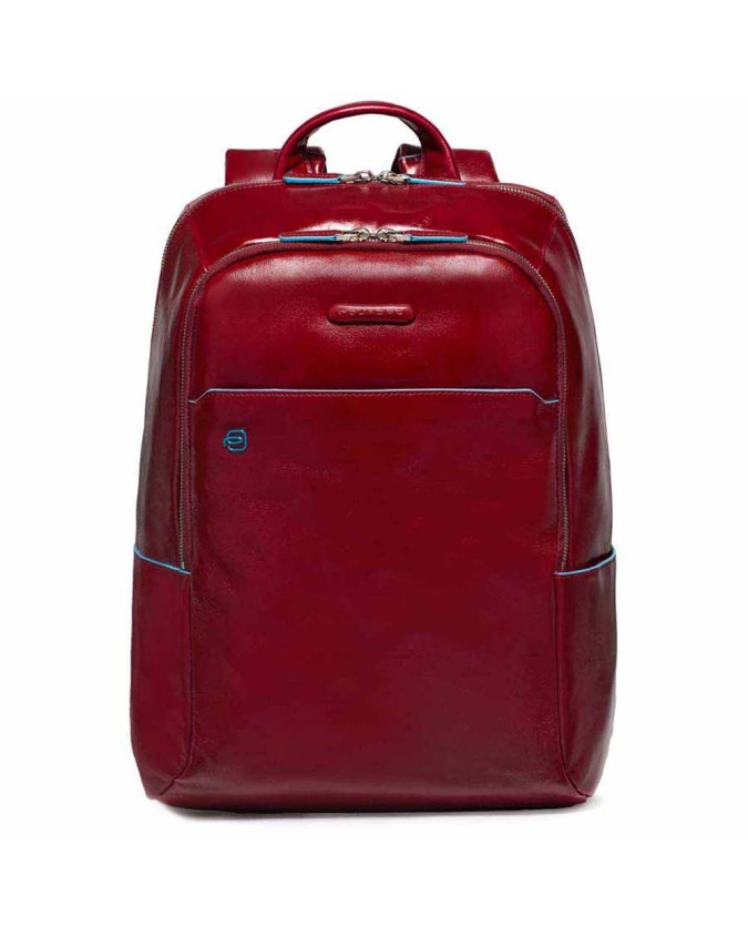 Piquadro - Zaino in pelle porta computer 14'' Blue Square