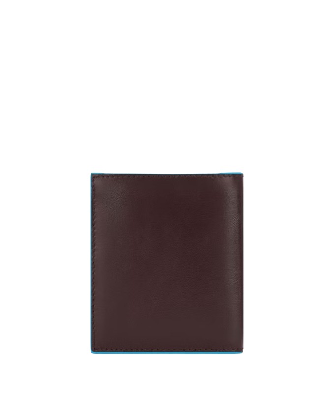 Piquadro - Portafoglio uomo in pelle verticale RFID Blue Square