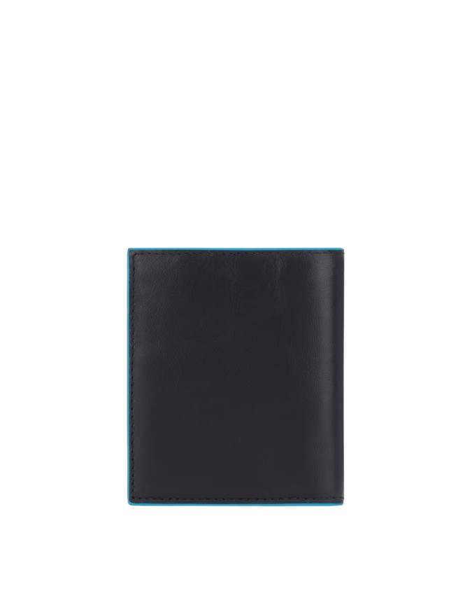 Piquadro - Portafoglio uomo in pelle verticale RFID Blue Square