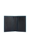 Piquadro - Portafoglio uomo in pelle verticale RFID Blue Square