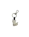 Coccinelle - Portachiavi a ciondolo Gatto in metallo Basic Metal
