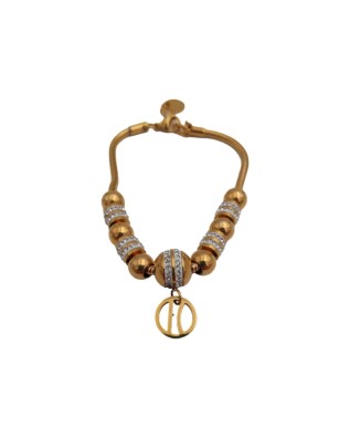 Alviero Martini Prima Classe - Bracciale donna in acciaio e zirconi con pendente